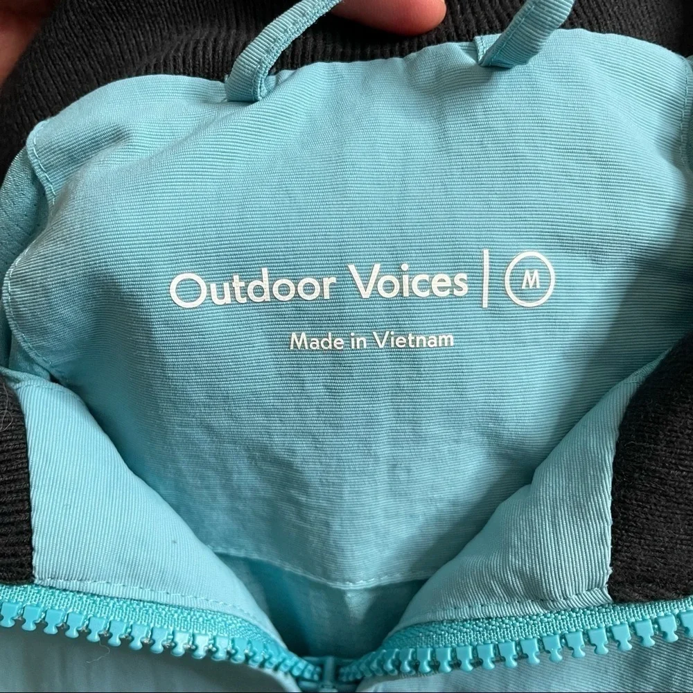 Outdoor Voices Men’s Scout Interstate Bomber Jacket Blue Size Medium